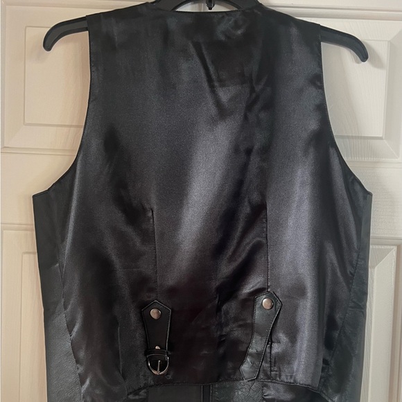 Saguaro West Black Leather Vest - Picture 2 of 2